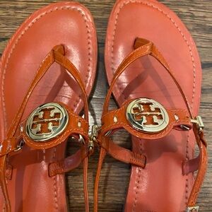 Tory Burch Ali Thong Orange Sandals. Size 8.5